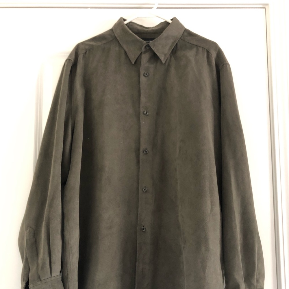 Claiborne suede shirt